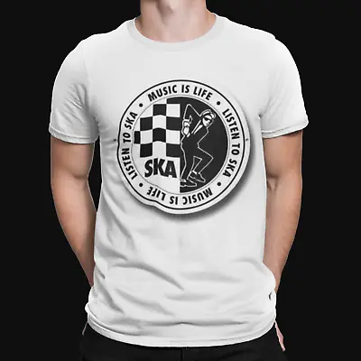 £5.99 • Buy SKA ROUND LOGO  T-Shirt -Ska 2 Tone The Specials Madness Retro Music RUDEBOY