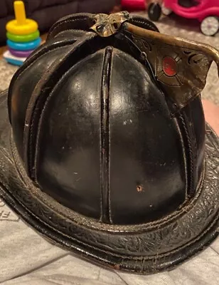 Vintage Cairns Leather Fire Helmet • $625