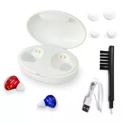 Rechargeable Digital In-Ear Hearing Aid Invisible Enhancer CIC Sound Amplifier • $64.71