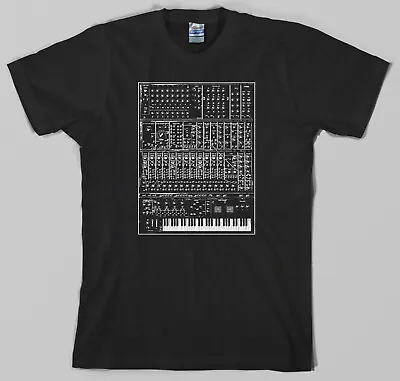 Synthesizer T Shirt - Analog Moog Modular 80s Synth Keyboard Piano Korg • $10.95