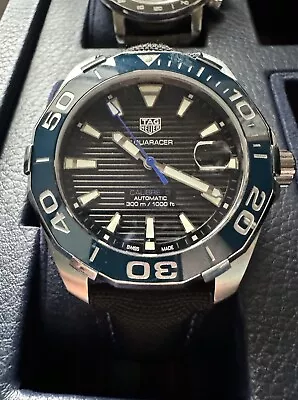 Tag Heuer Aquaracer Automatic Calibre 5 Swiss Sapphire 43mm Bule/Black • £310