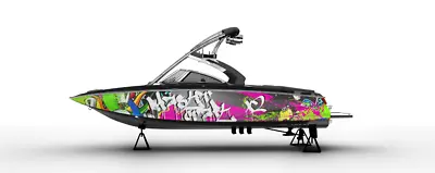 GRAPHIC KIT DECAL BOAT SPORT WRAP MASTERCRAFT X2 TAG Graffitit Design • $691.14