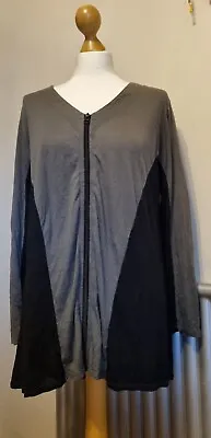 £4.99 • Buy Yong Kim Ladies Khaki & Black Zip Top Size 10 Vintage