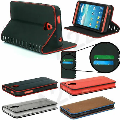  Magnetic Flip Case Leather Wallet Slim Stand Cover Luxury For All Mobile Phones • £3.49