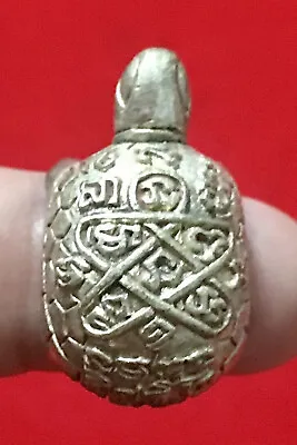 Thai Buddha Turtle Lp Tim Amulet Wat Rahanrai Pendant Talisman Wealth Magic K342 • $28.99