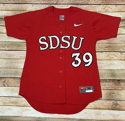 $64.88 • Buy Nike SAN DIEGO STATE Aztecs TEAM ISSUE #39 Game Jersey NCAA Baseball Sz 36 SMALL