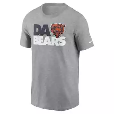Chicago Bears Nike Men's Da Bears Grey T-Shirt Team Apparel Hometown Collection • $19.99