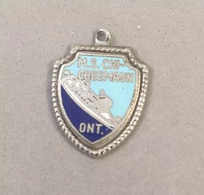 VINTAGE .925 Sterling Silver M.S. CHI-CHEEMAUN Ontario CHARM Ferry Canada VT93E • $2.80