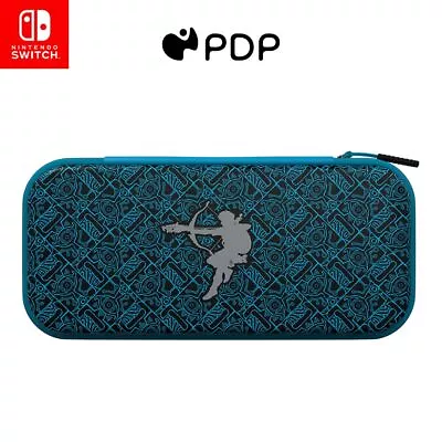 PDP Travel Case Glow Link Sheikah Shoot Black And Blue (Nintendo Switch) • $48.08