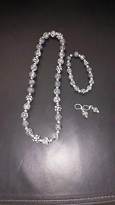 Qvc Necklace Bracelet And Earring Set With  Real Sliver Balls In Between • £19.99
