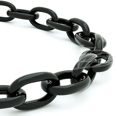 £6.89 • Buy 5.0mm X 35mm X 10mm BLACK HEAVY DUTY THICK STEEL WELDED CHAIN LINK HANGING FENCE
