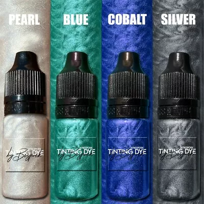 £4.99 • Buy Alcohol Ink Set Epoxy Resin Metallic High Shimmer Dye Pigments Tint Silver Blue