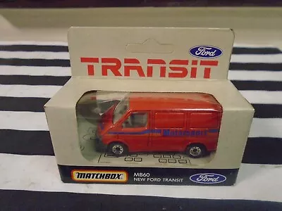 Matchbox Ford Transit Mk3 Motorsport Van Mb60 Mint Factory Sealed Rare Model New • £9.99