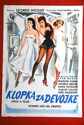 Give Me My Chance Desny Michelle Mercier Moguy 1957 Sexy Rare Exyu Movie Poster  • $267.99