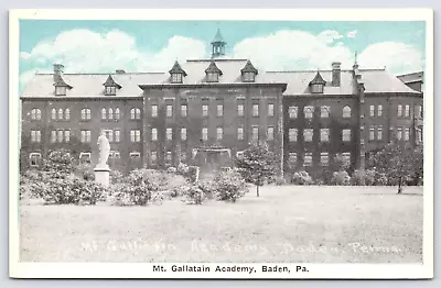 Postcard Baden Pennsylvania Mount Gallatin Academy • $5.03