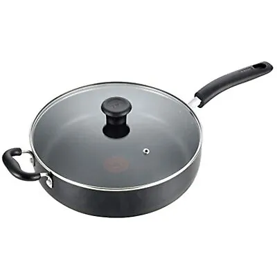 T-fal B36290 Nonstick 5 Quart Jumbo Cooker Saute Pan With Glass Lid Black • $24.95