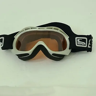 Vtg 1990s Scott Snowboard Ski Motocross Dirt Bike ATV Silver Eye Goggles Retro • $49.13