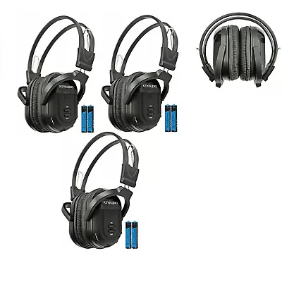 3 New Fold In Wireless IR Rear TV DVD Headphones Headset For Ford Vehicles 601b  • $36.99