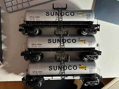 MTH RailKing Lot Of 3x Single Dome Tank Car Sunoco Oil • $21.50