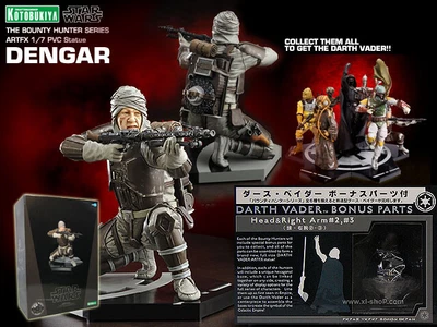 $199.99 • Buy Kotobukiya Artfx Star Wars Dengar 1/7 Vinyl Bounty Hunter Series Darth Vader New