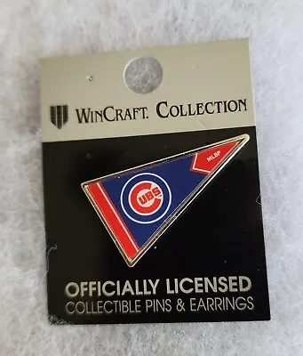 🔥MLB CHICAGO CUBS PENNANT With CUBS OFFICIAL LOGO COLLECTIBLE PIN-FREE SHIPPING • $13.90