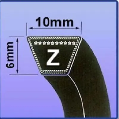 Z Section V Belt Sizes Z14 - Z30 V Belt 10mm X 6mm Vee Belt M14 - M30 • £4.35