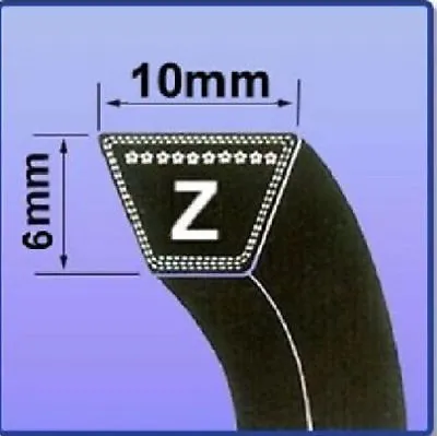 Z Section V Belt Sizes Z30 - Z46.5 V Belt 10mm X 6mm Vee Belt M30 - M46.5 • £5.10