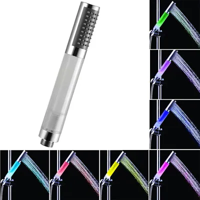 7Color LED Shower Head Handheld With Color Changing Light Automatic Change • $16.64