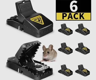 6 Pack Mouse Traps Rat Mice Killer Snap Trap Power Rodent Heavy Duty Pest Trap • $6.30