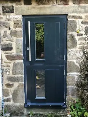 Pine Stable Door Made-to-Measure - 2 LIGHT STYLE FULL MORTICE AND TENON JOINTS • £425