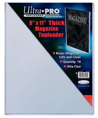 Ultra Pro 9  X 11-1/4  Thick Magazine Toploader 10ct • $37.79