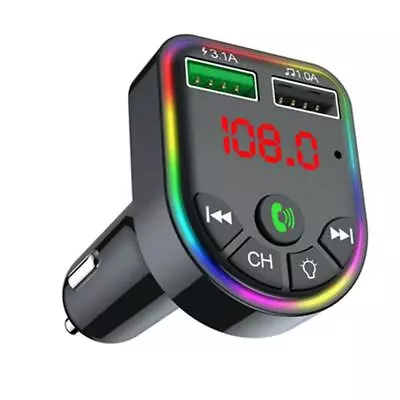 Car Bluetooth FM Transmitter MP3 Player Audio Receiver 3.1A Charger Adapter A2DP • $19.93