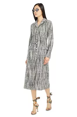 $695 • Buy $3355+ New Missoni Dress Coat Jacket Midi Maxi Orange Label Black White Tweed 40