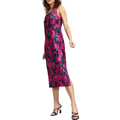 Bar III Womens Floral Midi Party Slip Dress BHFO 2649 • $8.99