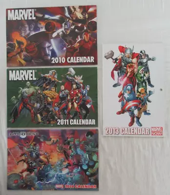 Marvel Calendar Comic Book Mixed Lot Of 4 Marvel Comics 2010 2011 2013 2024 • $14.98