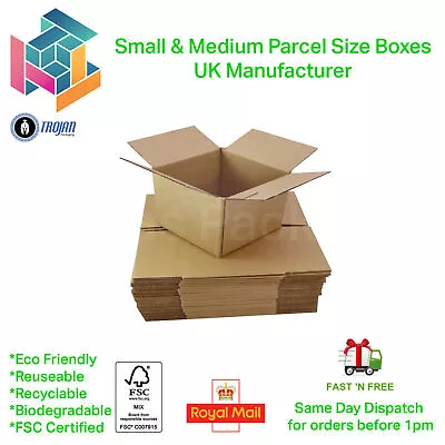 Royal Mail Small Parcel Postal Mailing Cardboard Packing Boxes Flat Pack • £16.83