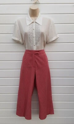 £6.99 • Buy 3/4 Trousers,pedal Pusher,gingham,rockabilly,50s,60s,80s,vintage Look,size 10-12