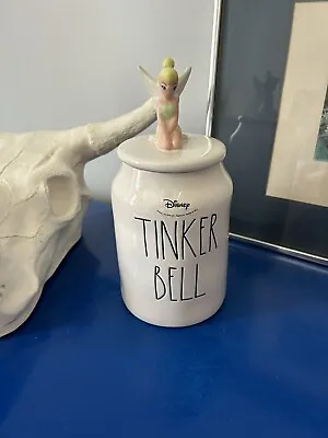 Rae Dunn Artisan Collection Disney Tinker Bell Canister Treat Jar Cookie NEW • $30