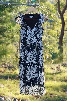 Sussan Floral Midi Dress Size 8 Vintage • $19.50