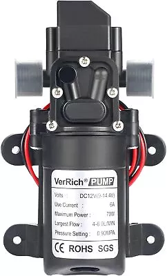 Water Pump 12V - Diaphragm Self Priming High Pressure For Motorhome/Boat • £42.95