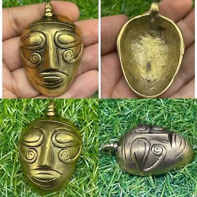 Wonderful Antique Old Brass Nagaland Tribal Pendant • $80