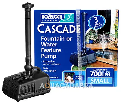 Hozelock Cascade Fountain & Waterfall Pump 450 700 1500 4000 Garden Fish Pond • £37.45