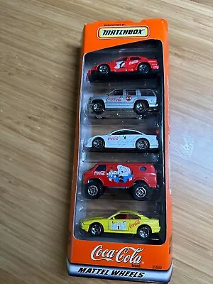 Coca Cola Matchbox 1998 5 Pack Gift Set Mattel Wheels #35999 Vintage • $15