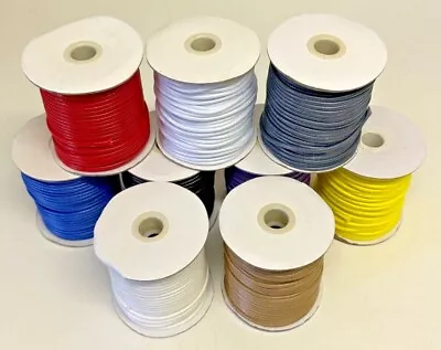 Full Reel 3mm Gloss Waxed Cotton Macrame Jewellery Making 9 Colours 35m Reels • £7.99