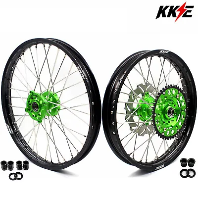 $609 • Buy KKE 21/19 CNC Wheels For Kawasaki KX250F KX450F 2006-2018 MX Dirt Bike Rims Set