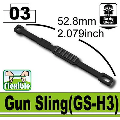 GS-H3 Army Custom Gun Sling Compatible With Toy Brick Minifigures SWAT • $1.69