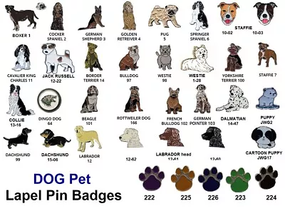 DOG Pet Lapel Pin Badge Brooch Metal Enamel Fashion Accessories On Gift Card • £5.75