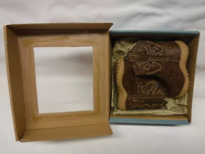 $19.95 • Buy Roper Cowbaby Infant Newborn Size 1, Tan Brown COWBOY Classic Style BOOTS In Box