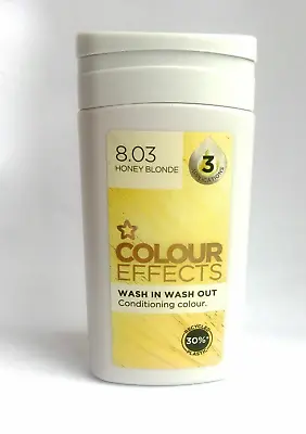❤️8.03 Honey Blonde 75ml Superdrug Conditioning Hair Colour Effect Wash In Out • £5.99