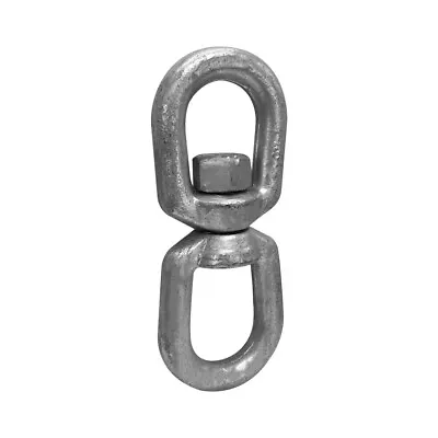 Eye & Eye Swivel Shackle Galvanized Steel Drop Forged 10000 Lbs D Ring Bow 7/8  • $43.77